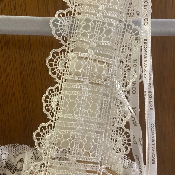 Anthropologie White Lace Midi Dress - Picture 8 of 16